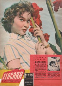 Margareta Paslaru_ Prima coperta de revista _Flacara - 8 10 1960